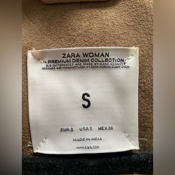 ZARA 100% Leather Shirt Size S - Picture 10 of 14